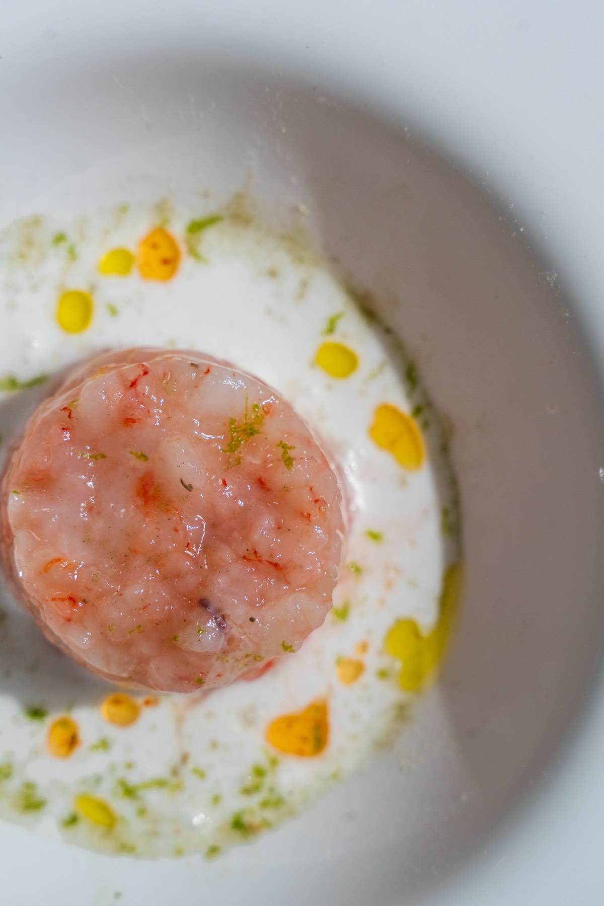 Tartare di gambero con zest di lime